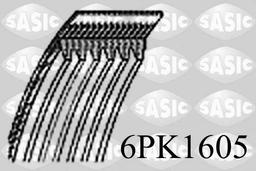 Courroie trapézoïdale à nervures SASIC 6PK1605