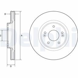 Disque de frein DELPHI BG4931C