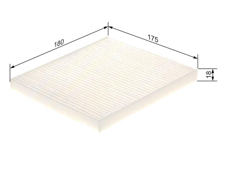 Filtre, air de l'habitacle BOSCH 1 987 435 096