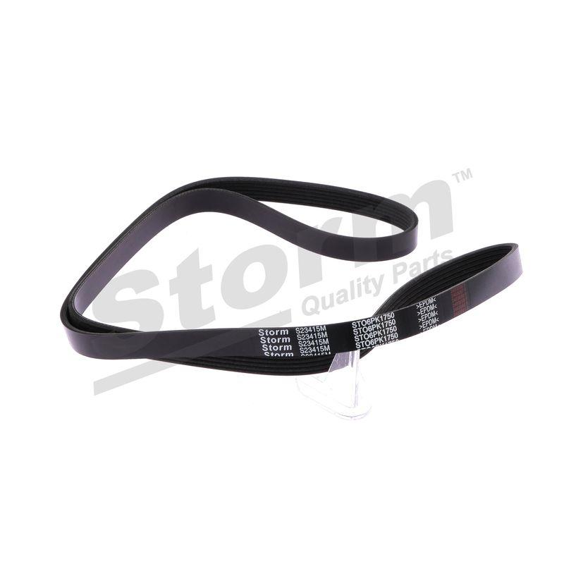 Courroie trapézoïdale à nervures STORM QUALITY PARTS STO6PK1750