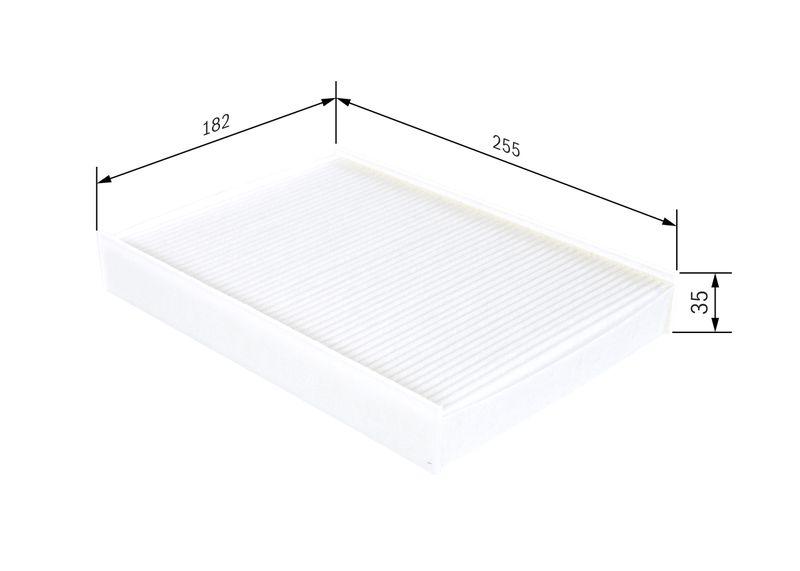 Filtre, air de l'habitacle BOSCH 1 987 432 272