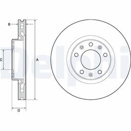 Disque de frein DELPHI BG4669C