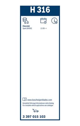 Balai d'essuie-glace BOSCH 3397015103
