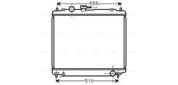 Radiateur, refroidissement du moteur AVA QUALITY COOLING MT2109