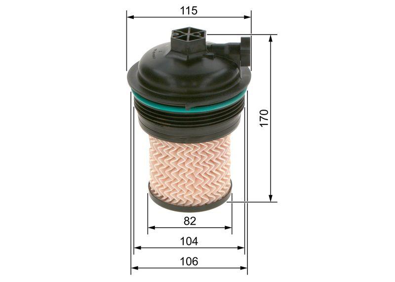 Filtre à carburant BOSCH F 026 402 247