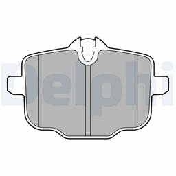 Kit de plaquettes de frein, frein à disque DELPHI LP3579