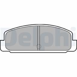 Kit de plaquettes de frein, frein à disque DELPHI LP401