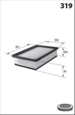 Filtre à air MECAFILTER ELP3861