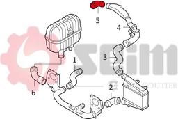 Gaine de suralimentation SEIM 981072