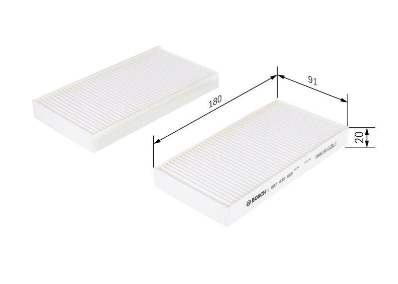 Filtre, air de l'habitacle BOSCH 1 987 435 008