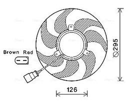 Ventilateur, refroidissement du moteur AVA QUALITY COOLING VN7536