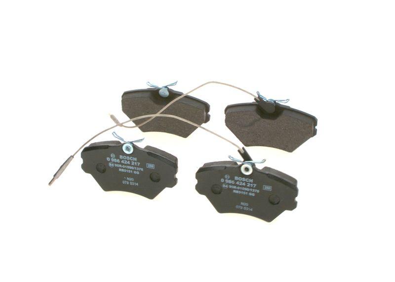 Kit de plaquettes de frein, frein à disque BOSCH 0 986 424 217