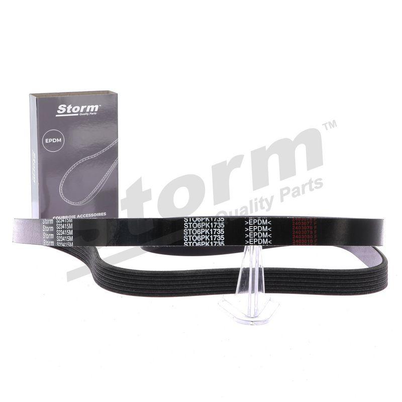 Courroie trapézoïdale à nervures STORM QUALITY PARTS STO6PK1735
