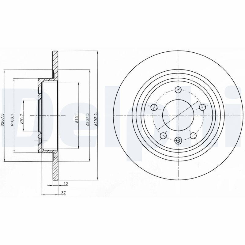Disque de frein DELPHI BG4279