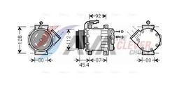 Compresseur, climatisation AVA QUALITY COOLING FTAK366