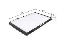 Filtre, air de l'habitacle BOSCH 1987432182