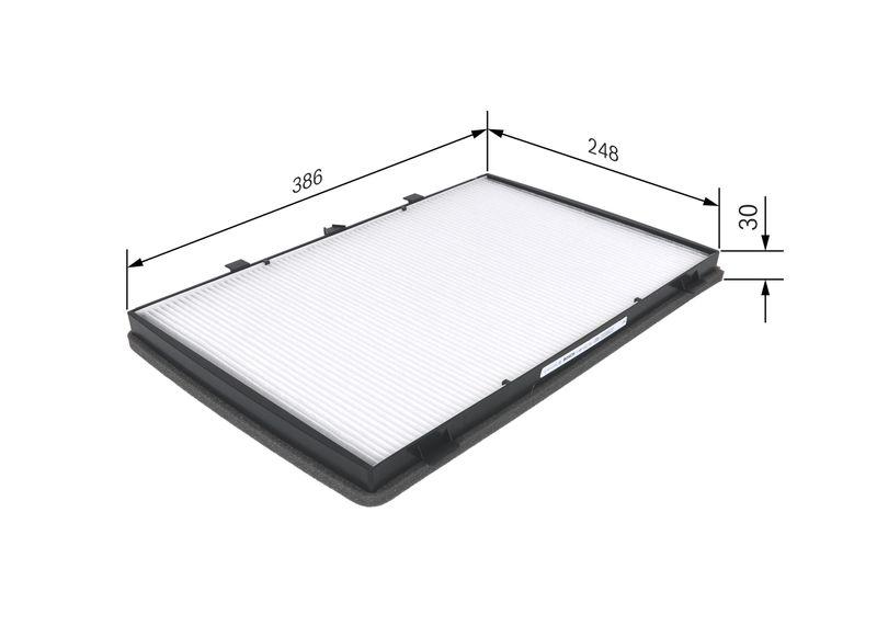 Filtre, air de l'habitacle BOSCH 1987432182