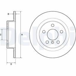 Disque de frein DELPHI BG4812C
