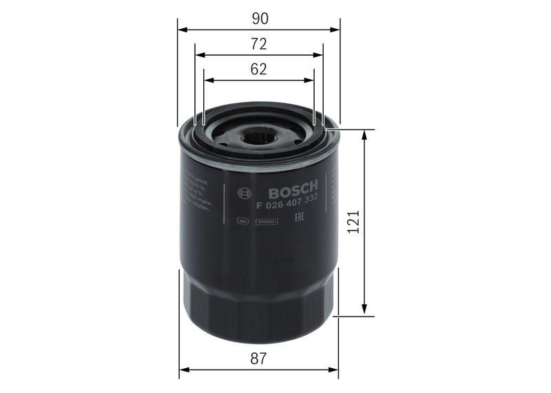 Filtre à huile BOSCH F026407332