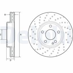 Disque de frein DELPHI BG4657C