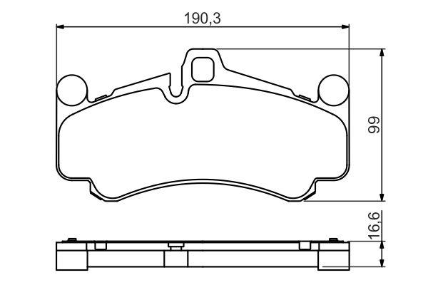Kit de plaquettes de frein, frein à disque BOSCH 0 986 494 709