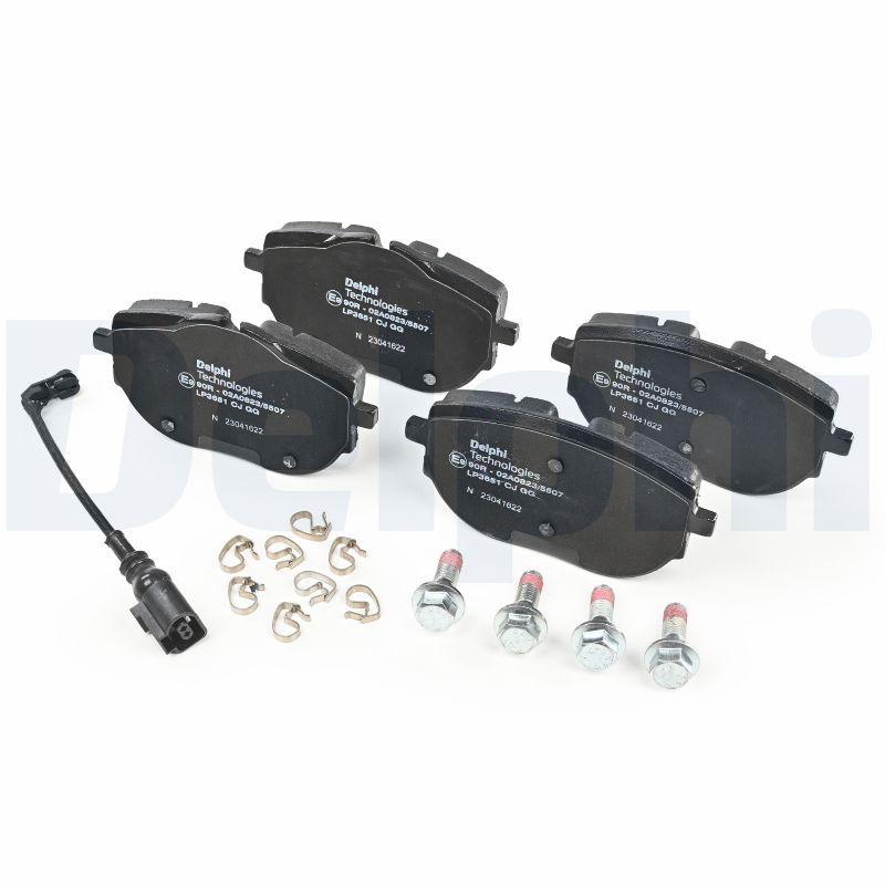 Kit de plaquettes de frein, frein à disque DELPHI LP3651