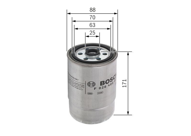 Filtre à carburant BOSCH F 026 402 013