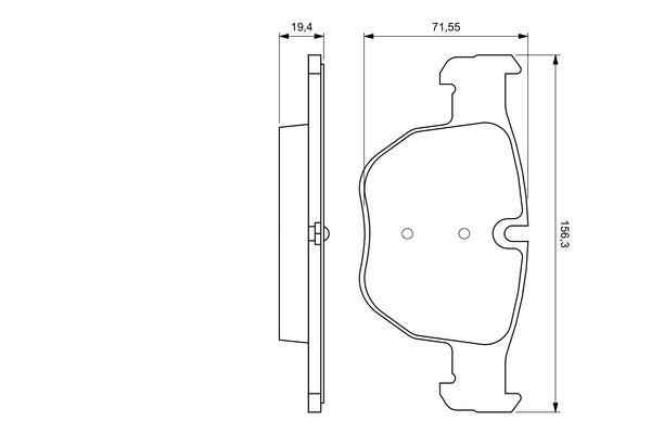 Kit de plaquettes de frein, frein à disque BOSCH 0 986 424 687