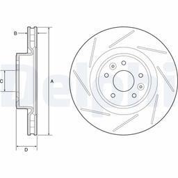 Disque de frein DELPHI BG9224C