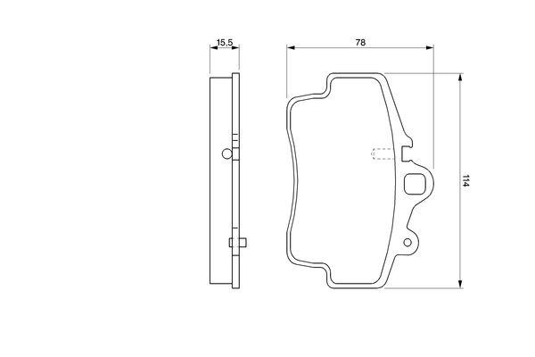Kit de plaquettes de frein, frein à disque BOSCH 0 986 424 570