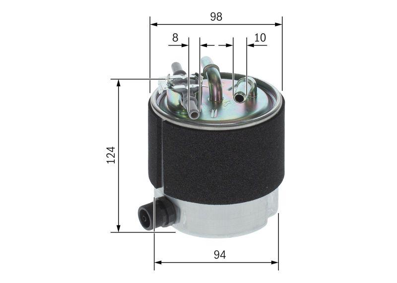 Filtre à carburant BOSCH F 026 402 125