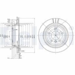 Disque de frein DELPHI BG3042