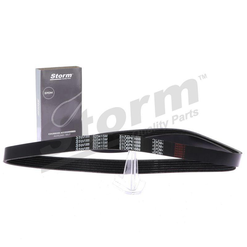 Courroie trapézoïdale à nervures STORM QUALITY PARTS STO6PK1688