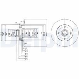 Disque de frein DELPHI BG2389