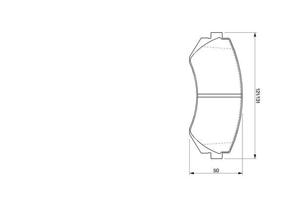 Kit de plaquettes de frein, frein à disque BOSCH 0 986 424 489