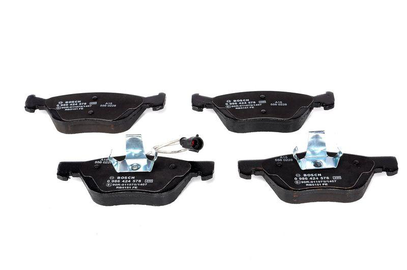 Kit de plaquettes de frein, frein à disque BOSCH 0986424578