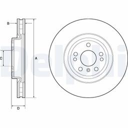 Disque de frein DELPHI BG9148C