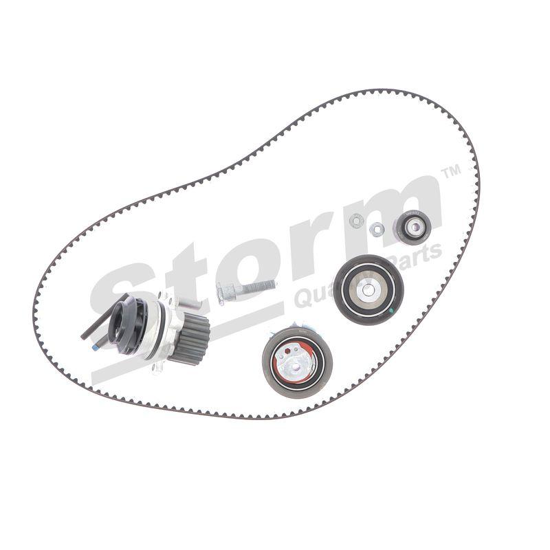 Pompe à eau + kit de courroie crantée STORM QUALITY PARTS 5550732KP