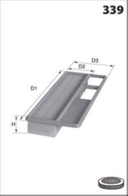 Filtre à air MECAFILTER ELP9557