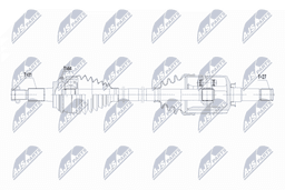 Arbre de transmission NTY NPW-FR-210