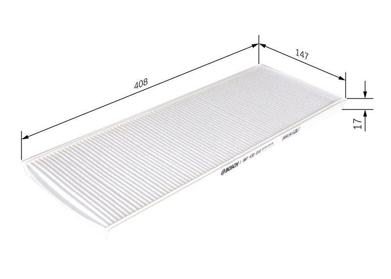 Filtre, air de l'habitacle BOSCH 1 987 432 010
