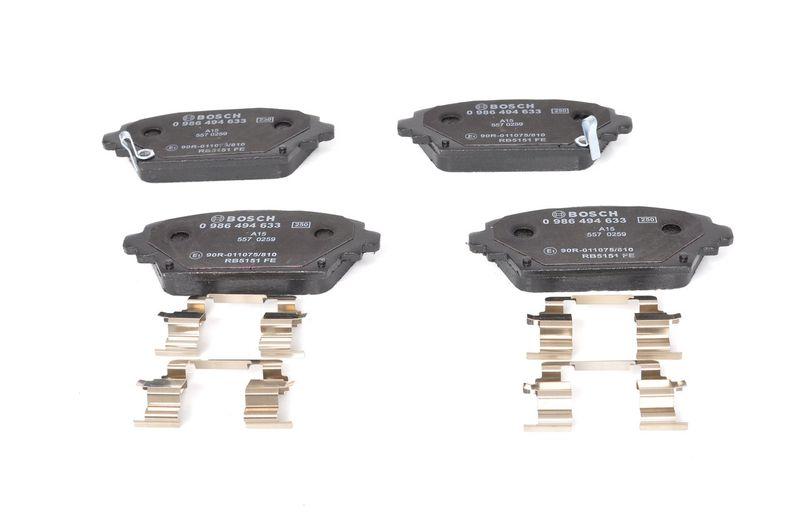Kit de plaquettes de frein, frein à disque BOSCH 0 986 494 633
