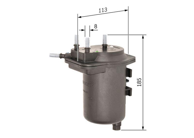 Filtre à carburant BOSCH 0 450 907 014