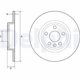 Disque de frein DELPHI BG4930C