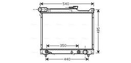 Radiateur, refroidissement du moteur AVA QUALITY COOLING SZ2077