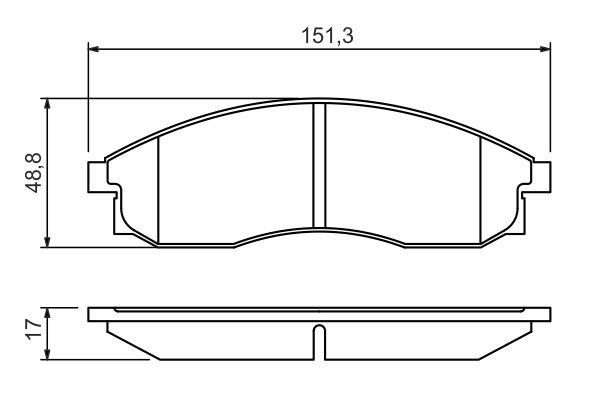 Kit de plaquettes de frein, frein à disque BOSCH 0 986 424 340