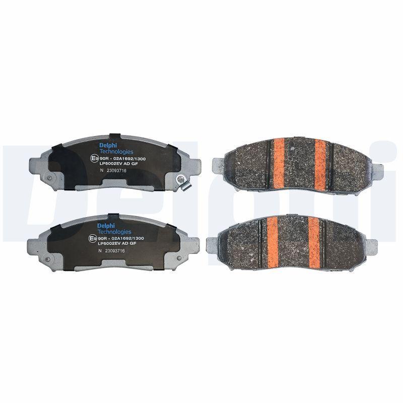 Kit de plaquettes de frein, frein à disque DELPHI LP5002EV