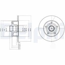 Disque de frein DELPHI BG3030