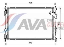 Radiateur, refroidissement du moteur AVA QUALITY COOLING DNA2419
