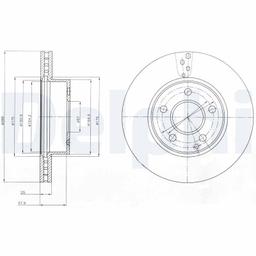 Disque de frein DELPHI BG4227C